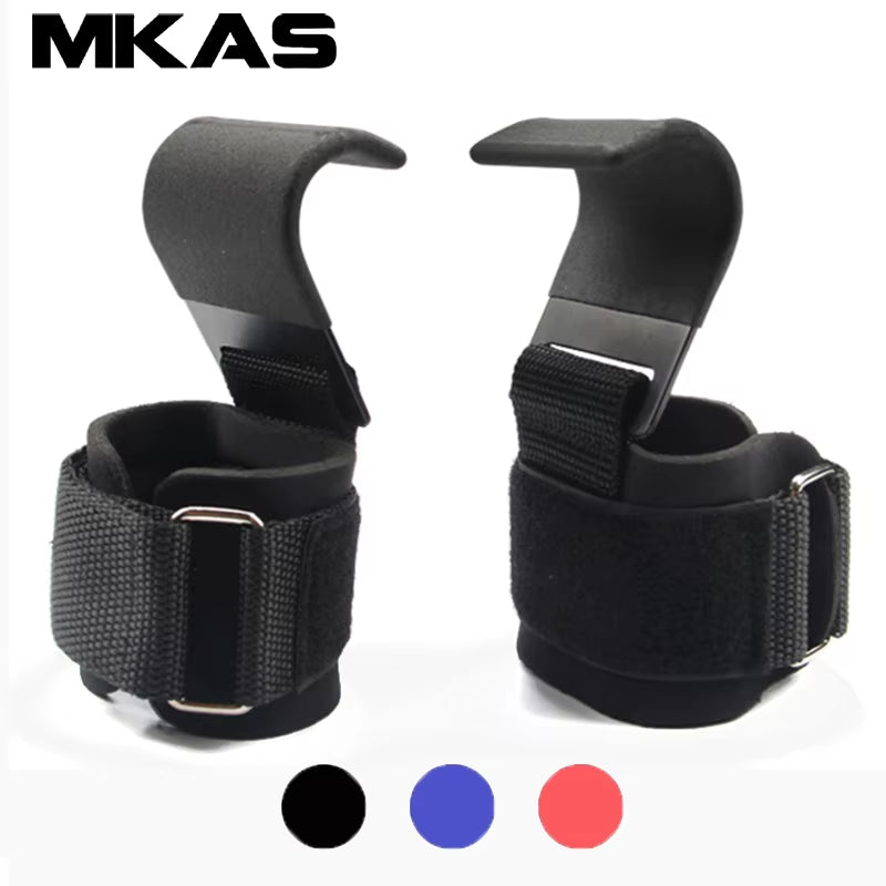 Elevate Your Workout with Our Heavy-Duty Weight Lifting Hook Grips and Wrist Wraps - Perfect for Powerlifting and Bodybuilding!