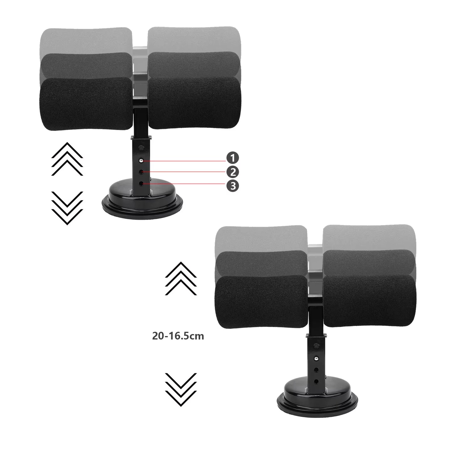 Revolutionary Suction Cup Sit-Up Assist Device - Your Ultimate Home Gym Abdominal Workout Trainer with Non-Slip Base