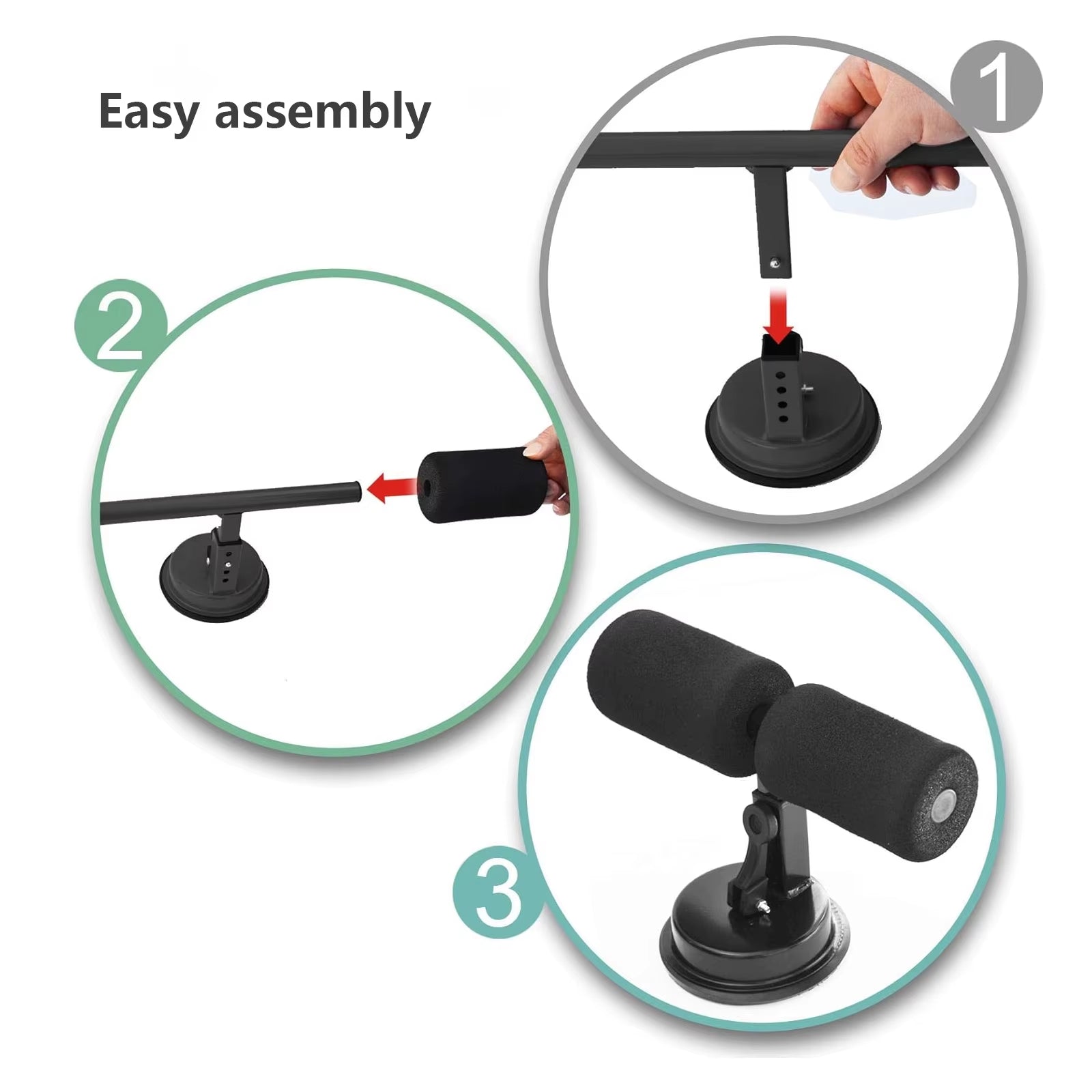 Revolutionary Suction Cup Sit-Up Assist Device - Your Ultimate Home Gym Abdominal Workout Trainer with Non-Slip Base