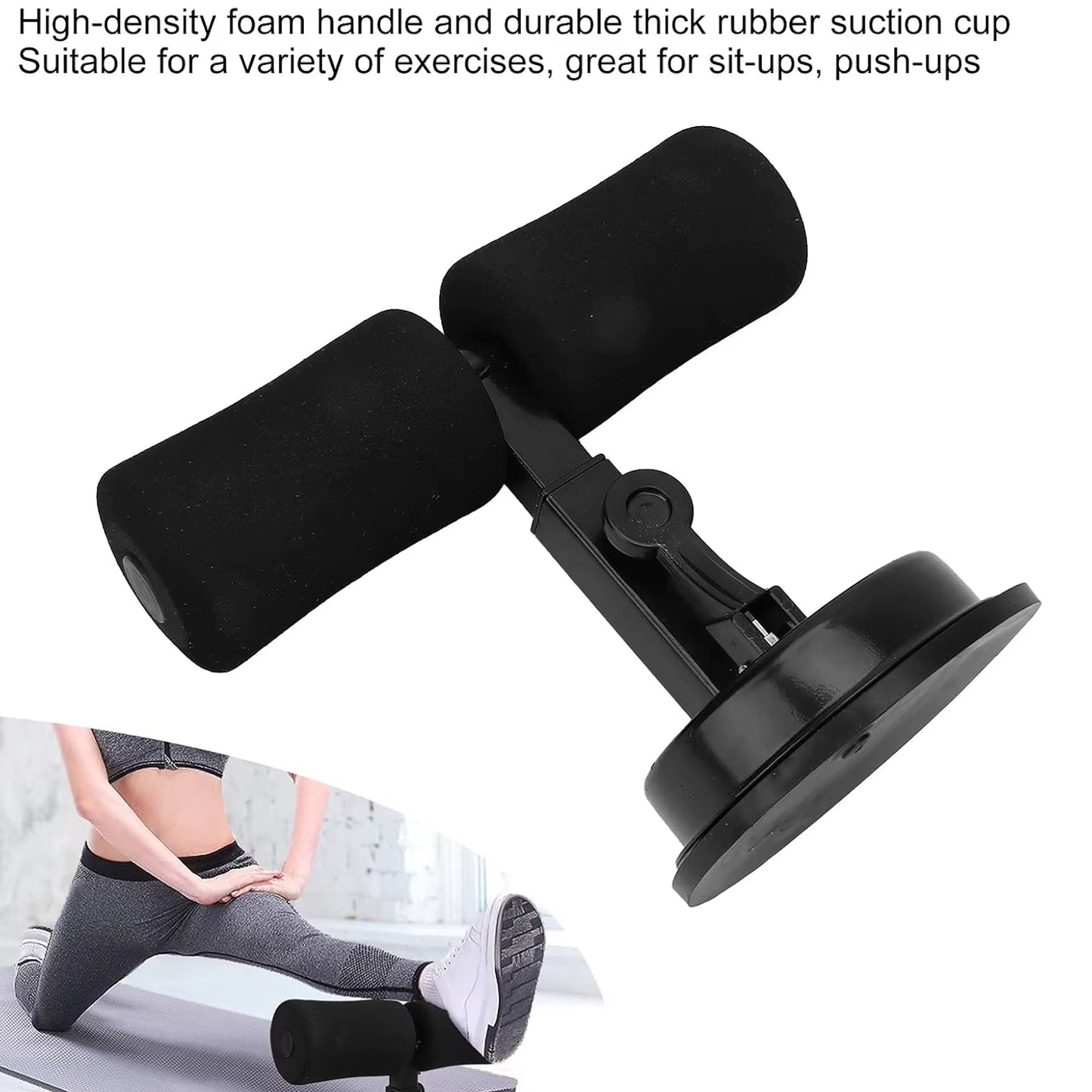 Revolutionary Suction Cup Sit-Up Assist Device - Your Ultimate Home Gym Abdominal Workout Trainer with Non-Slip Base