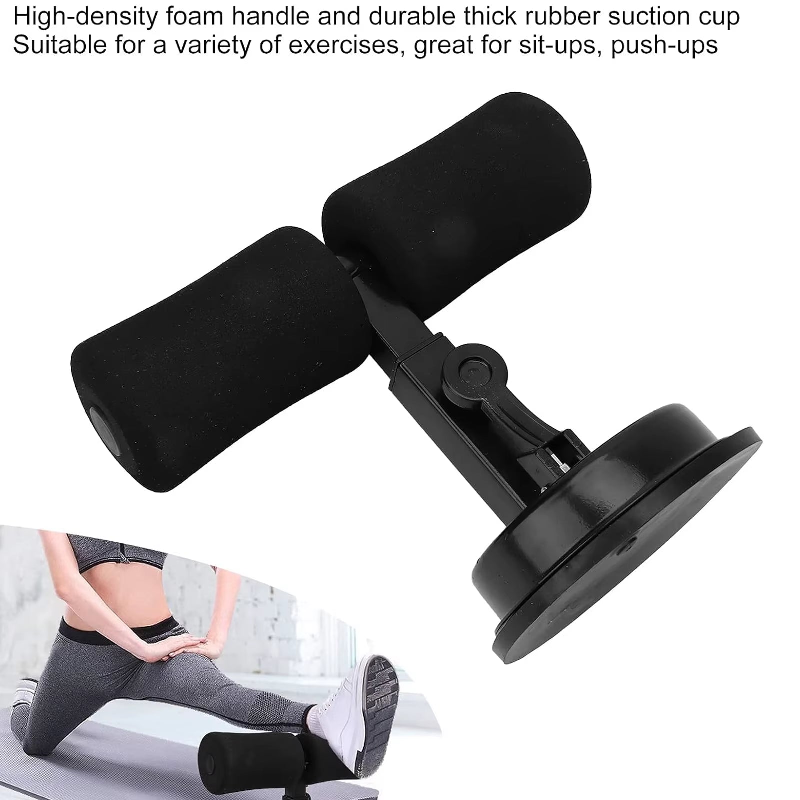 Revolutionary Suction Cup Sit-Up Assist Device - Your Ultimate Home Gym Abdominal Workout Trainer with Non-Slip Base