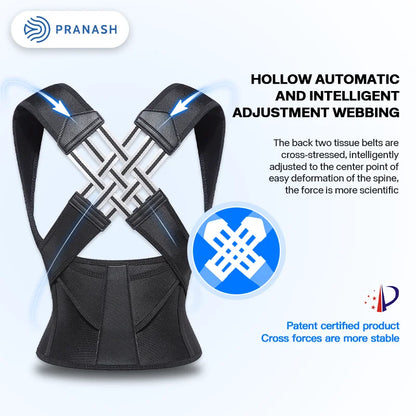 Adjustable Back Posture Corrector Belt for Men and Women - Say Goodbye to Slouching and Discomfort!