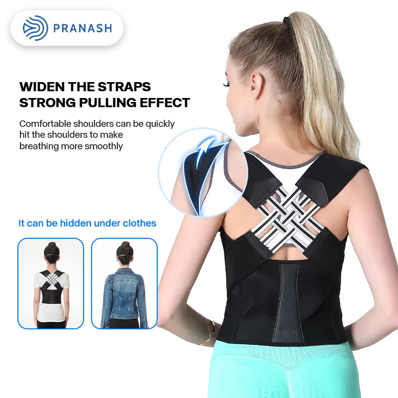 Adjustable Back Posture Corrector Belt for Men and Women - Say Goodbye to Slouching and Discomfort!