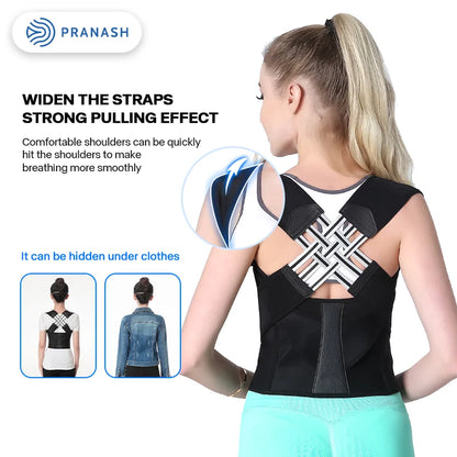 Adjustable Back Posture Corrector Belt for Men and Women - Say Goodbye to Slouching and Discomfort!
