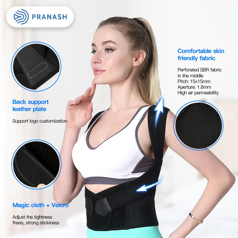 Adjustable Back Posture Corrector Belt for Men and Women - Say Goodbye to Slouching and Discomfort!